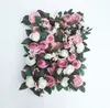 40*60CM artificial flower wall panel rose hydrangea wedding backdrop decor party hotel Christmas carpet