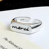 Women Girl Letter Meici Open Ring for Gift Party Fashion Jewelry Accessories High Quality Wholesale Price