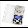 Vågar Hushåll Sundries Hem Garden Drop Leverans 2021 Digital Mini Electronic Scale Gram 0D01G High Auracy Backlight Electric Pocket