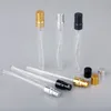 50pcs/lot 10ml Glass Spray Bottle Aluminium Perfume Atomizer Empty Cosmetic Containers