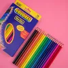 Stylos de peinture plomb de couleur grasse 12, 18, 24, 48, 36 couleurs en boîte dessin crayons de couleur crayon de dessin pour enfants