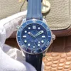 VS V2 orologio di lusso 8800 automatisch mechanisch uurwerk horloges waterdicht 300m 42mm rubberen band keramische ring mond herenhorloge
