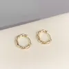 HOOP HUGGIE CANNER 2021 Koreańska moda Twist Ear Rings dla nastolatki Kobiety Delikatna Biżuteria Accesorios 6 sztuk / Ustaw Pendientes Bone Mujer