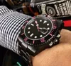 Fashionabla Blaken Watch Automatic Mechanical Movement 40mm All Black Dial Sapphire Glass 316 Precision Case rostfritt stål Watch274D