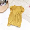 Gooporson, ropa de otoño para niños, moda coreana, camisa de manga larga para niñas pequeñas, camiseta interior bonita de otoño para niños, Tops 210508