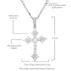 Винтажное ожерелье с крестом, модное мужское золотое ожерелье, серебряное ожерелье в стиле хип-хоп с подвеской, ювелирные изделия