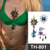 Tatuagem à prova d 'água tatuagem tatuagens temporary tattoos adesivos coloridos flores sexy rosa tatuagem sexy para mulheres corpo e menina