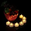 Luzes de chá led operadas por bateria sem chama votivas tealights vela piscando lâmpada pequena elétrica velas falsas chás realistas para presente de mesa de casamento romântico