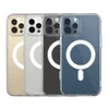 Magsoge Transparente, klare, magnetische, stoßfeste Handyhüllen aus Acryl für iPhone 15 14 13 12 11 Pro Max Mini XR XS X 8 7 Plus Magsafe Charger Ultra