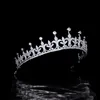 Hair Clips & Barrettes Zircon Iris Vintage Bridal Crown Wedding Headdress Bride CZ Tiaras Jewelry Accessories HQ0353