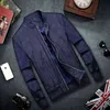 Marca Mens Jaqueta Bomber Fina Homens Baseball S Casaco Sólido Cor Casual Overcoat para roupas masculinas 211217