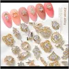 3D Metal Zircon Nail Art Decorations Jewelry Nail Decorations Top Quality Zircon Crystal Manicure Zircon Diamond Charms Tmmao W3Waa