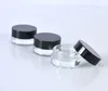 Transparent eye cream bottle 3G 5g empty glass lipstick container thick mouth wide cosmetic sample tank