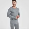 Men's 100% Merino Wool Winter 280gsm thickness Thermal Warm Underwear set Breathable Tops Pants Set 211108