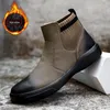 2022 Höst och vinter Ny Mode Trend Chelsea Kort Stövlar Brittisk stil Trend All-Match High-Top Casual Leather Boots XM379