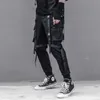 11 BYBB'S Dark Tactique Multi Poches Ruban Cargo Pantalon Homme Harajuku Hip Hop Fonction Pantalon Streetwear Joggers Hommes Pantalon 210715