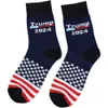 Trump 2024 chaussettes drapeau américain étoiles rayures coton bas chaussette élection présidentielle américaine Trump adolescent moyen hiphop chaussettes cadeaux G94F4572650