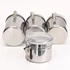 Storage Bottles & Jars Stainless Steel Bottle Airtight Sealed Canister Coffee Flour Sugar Tea Container Food Kitchen Organizer