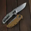 Groene doorn 0308 zakmes D2 blade G10 + TC4 Titanium 3D handvat camping outdoor fruitmes praktisch zakmes EDC