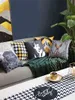 Nordic Retro Velvet Cushion Luxury Living Room Throw Pillow Sofa Lumbar Pillow Handmade Pillows Home Decoration Accessories 211110