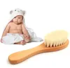 Träbadborstar Nyfödd spädbarn Hairbrush Baby Massager Brush Sn4196