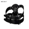 Zerosky Sex Open Mouth Gag Harness Oral PU Band Ball Gag Mouth Plug Adult Restraint Bondage Sex Toys for Couples Y2011181994275