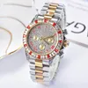 Iced out Watches Women Hip Hop Bling Diamond Mens Business Watch Alloy Quartz Fashion Ladies Pols Watch8353959