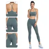 Completo da yoga Set sexy da donna Pantaloni a vita alta da donna Leggings push-up Fitness Abbigliamento da palestra Collant Tuta sportiva Reggiseni Allenamento Skims