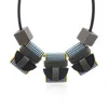 Colares Pingente Encontre-me Colar de Pano Geométrico para Mulheres Couro Corda Sweater Chain Fashion Jewelry