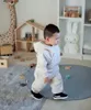 Tute da bambina per bambini di alta qualità Autunno Neonato in cotone con cappuccio Felpa con cappuccio + pantaloni 2 pezzi / set Abbigliamento sportivo casual Abbigliamento per bambini