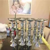 10 pezzi di candele d'argento 50cm32cm Flower Stand Flowersfloor Vastick Candlestick Metal Candelabra Centrotavola da matrimonio 02 Y3581979