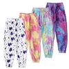 Tie Dye Girls Long Pants Kids Trousers Spring Autumn Children Casual Pant