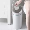 スマートセンサーゴミ電子自動家庭用シンプルなバスルームキッチントイレ防水ゴミのバケツ210728