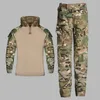 Outdoor-Hemden Kinder Camouflage Training Kleidung Anzug Kinder CS Field Camping Jagd Militärische Kampf Uniform Taktische Hemdhose