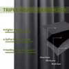 Nicetaown 1 PC Blackout Curtain Panel Drapy Three Pass Microfiber Hałas Redukcja izolowanych termicznych Drapy do salonu 210712