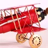 Vintage Métal Avion Maison Ornements Modèle D'avion Jouets Pour Enfants Avion Miniature Modèles Rétro Creative Home Decor 210318