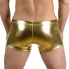 Men de sous-pants hommes érotiques sexe pu en cuir à lanière Boxer Lingerie Shorts humides PVC Latex Club Patent sous-vêtements masculin Boxers7373130