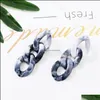 Jewelryfashion Acrilico Catene Orecchini Donna Oro B Lunga Catena Stud Ins Earringi Drop Delivery 2021 7Spqv