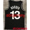 Men's 8 Styles 13 # Harden 2021 Black Basketball Jersey S-XXL VILL