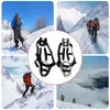 Cordons élingues et sangles en plein air 18 dents Crampons en Silicone acier dérapage escalade alpinisme couverture glace Rock chaussure I5Q26120029