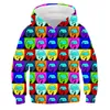 2021 Asia's 3D Printed Children's Hooded Jacket Is Suitable For Our Children's Boys And Girls' Long-sleeved Cartoon Street Jacke H0910