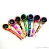 115mm mini silicone glass pipe colorful spoon pipes portable high quality smoking hookahs