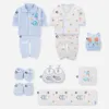 Born Infant Clothes Set 100 Cotton Autumn Winter Warm Baby Girl Boy Suit Clothing Hat Bib Fit Shower Gift 18Pcs Sets9153787