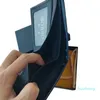男性のためのスリムな財布本革の黒い色のフロントポケットの2つの財布現金ポケットIDホルダーファッション男クレジットカードバッグ