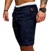 Mens Shorts Cargo pants Men Summer Shorts Casual Solid Pocket Workout Pants Jogger Trousers Plus Size M-XXL