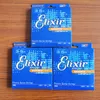 3 sets elixer elektrische gitaarsnaren Nanoweb ultra dunne coating 12002 12052 met anti-roest gewone staalgitaar-snaren