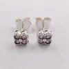 Andy Jewel Pink Oriental Blossom Stud Earrings Made of 925 Sterling Silver Fit European Pandora Style ALE Stud Jewelry 290647PCZ