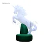 Parada Wydajność Reklama Nadmuchiwana Unicorn 6M Gigant Zwierząt Maskotki Biały Blow Up Replika Horse na Dekoracji Party