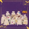 Halloween Candy Drawstring Bag Treat Candies Gifts Wrap Cotton Cloth Bags Bat Cat Witch Butterfly Skull Party Supplies Jewelry Packaging Pouch Decoration TR0075