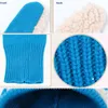 Nette Kaninchen Ohr Baby Hut Hase Geformt Plüsch Gestrickt Mit Kapuze Schal Für Neugeborene Kleinkind Winter Warme Beanie Kinder Earflap Hüte